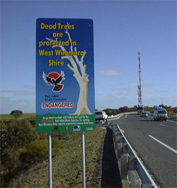 Signage to promote legislative change