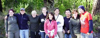 International students recently
helped out at tree planting in Rennick State Forest